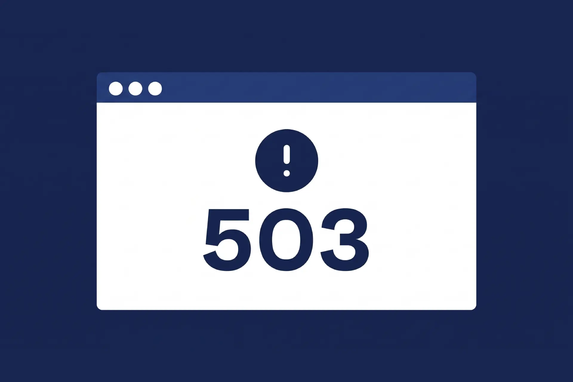 Lỗi 503 Service Unavailable